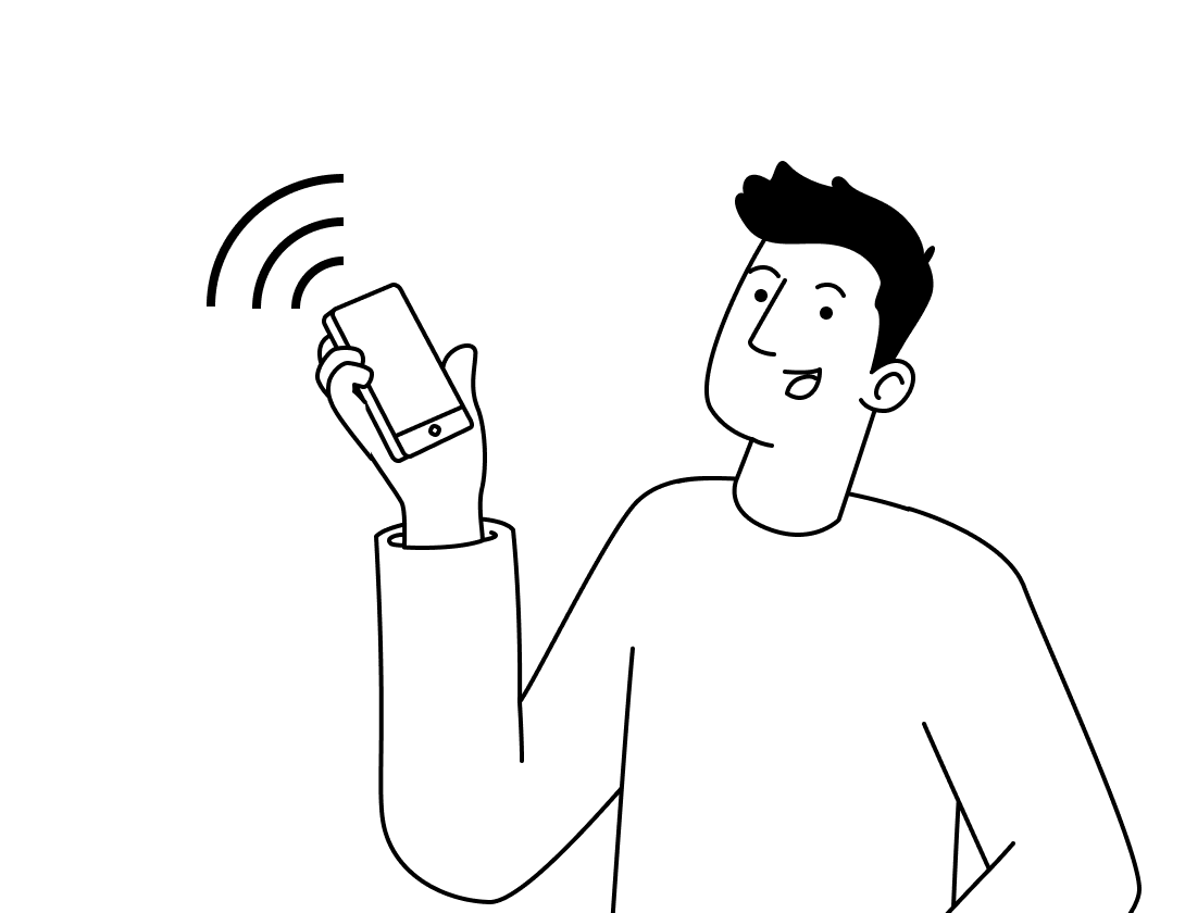 Image used as part of page design. Image represents the idea of contacting us or getting in tough with us through a phone call.